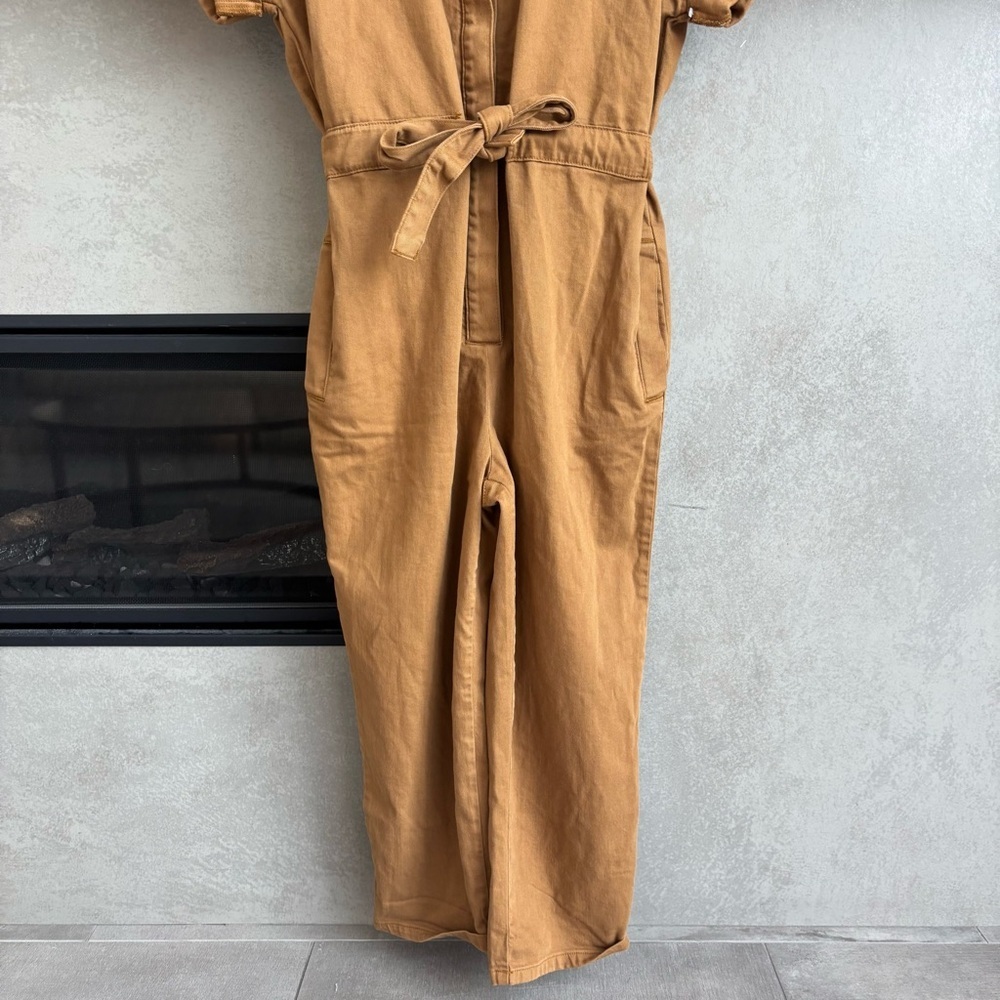 PILCRO Short-sleeve Wing Jumpsuit In Brown, Size M - Picture 6 of 16